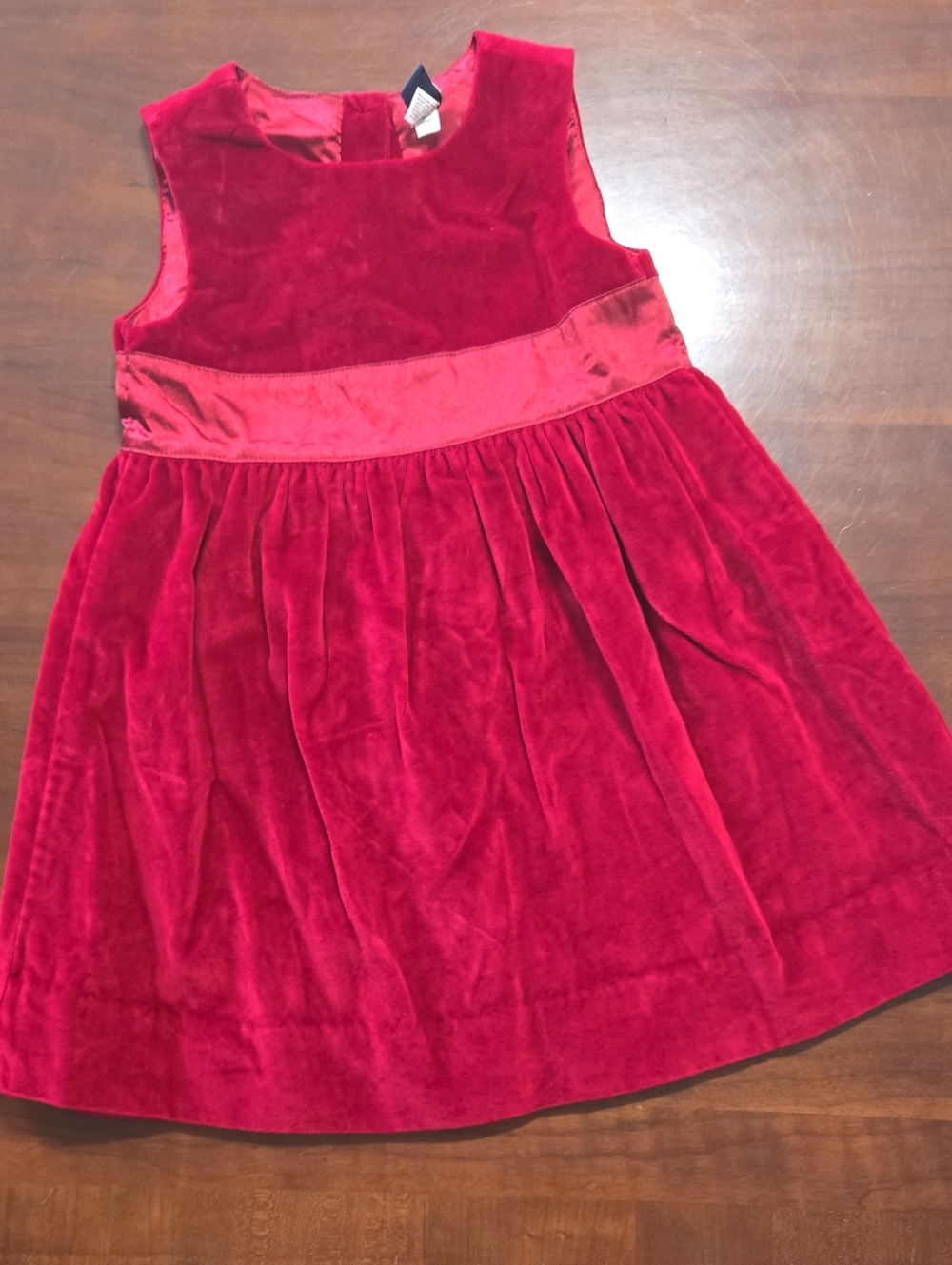 GAP Toddler Red Velvet Dress 2t